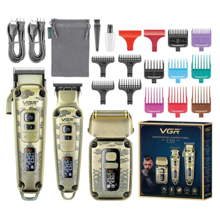 ماشین اصلاح موی سر و صورت VGR وی جی ار مدل V-642