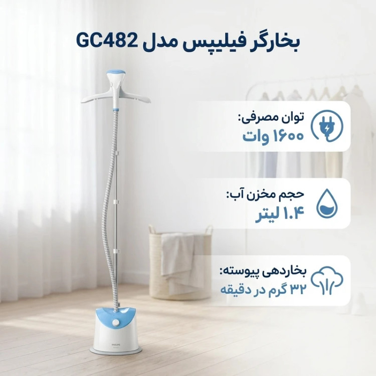 اتو بخارگر فیلیپس مدل GC482